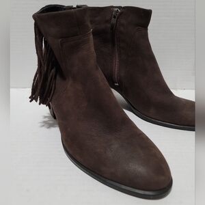 ECCO Women's Shape 55 Bootie in Brown Nubuck Leather 40 9-9.5